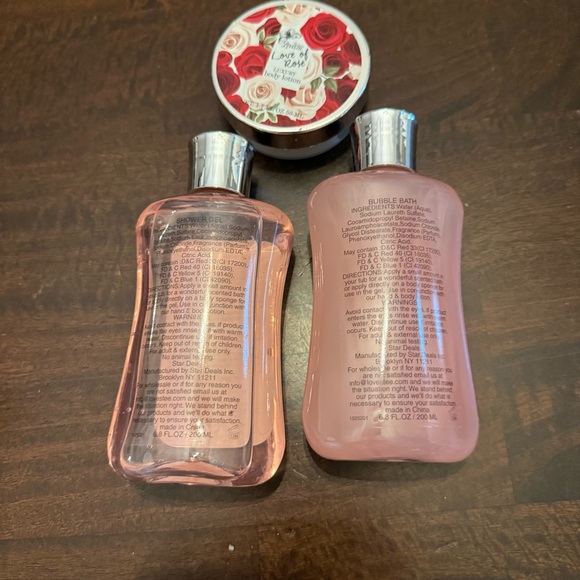 Valentines Rose Scented Body Bundle - NEW - Picture 4 of 5